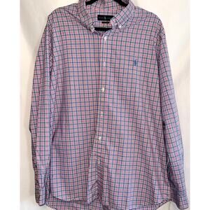 Ralph Lauren Men's Size XXL Classic Fit Button Up Long Sleeve Button Collar